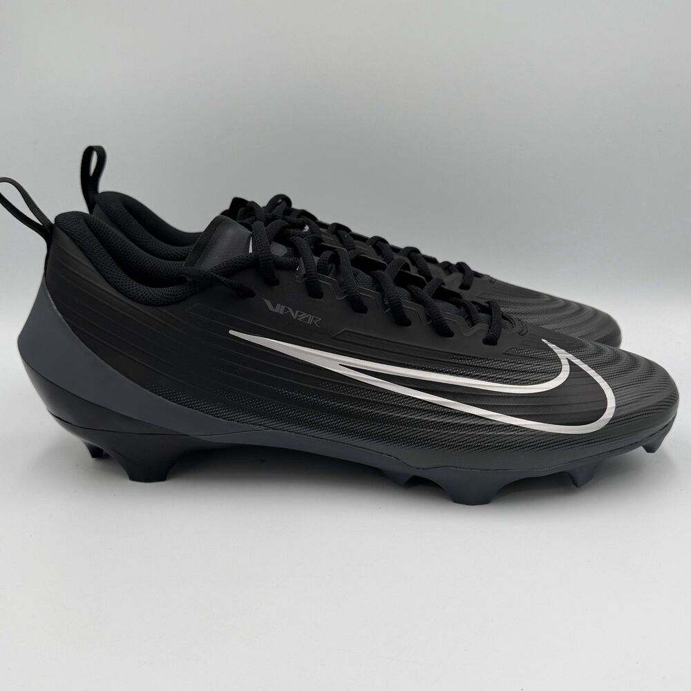 Nike Vapor FB3303-002 Football Cleats Shoes Mens 14.5 Black Gray Molded Studs